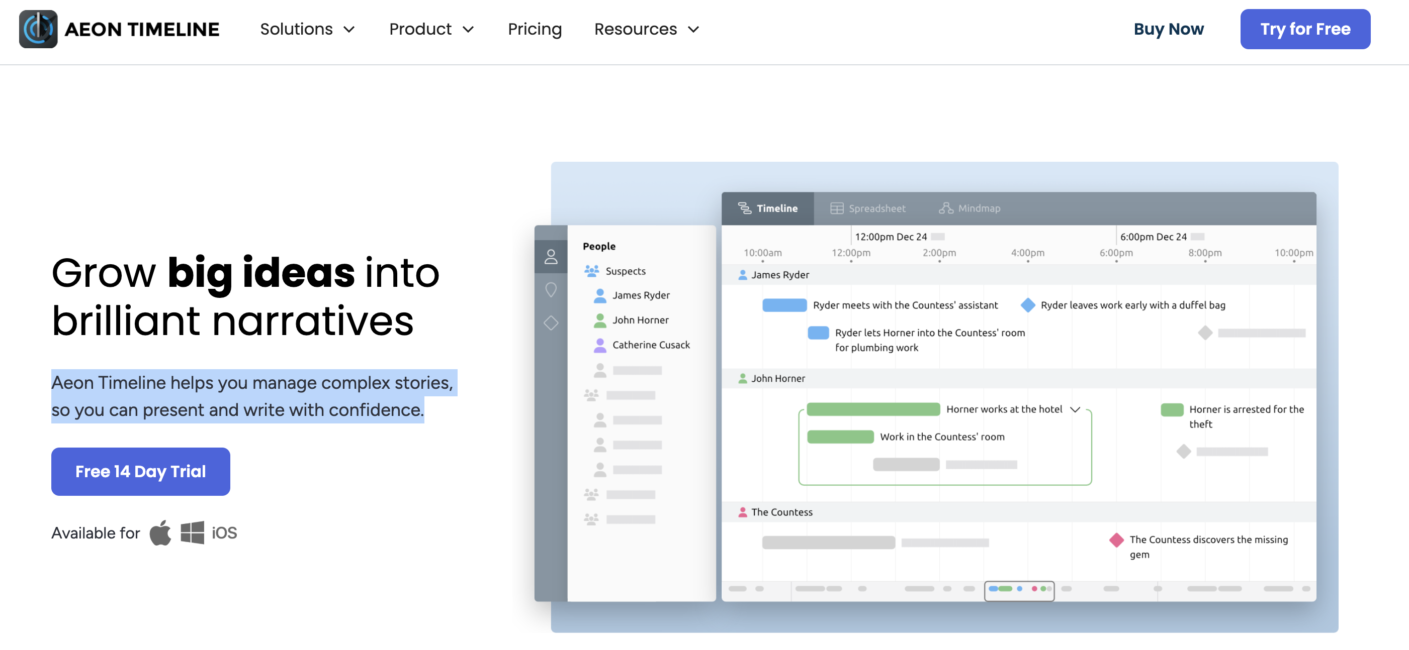 Aeon Timeline screenshot