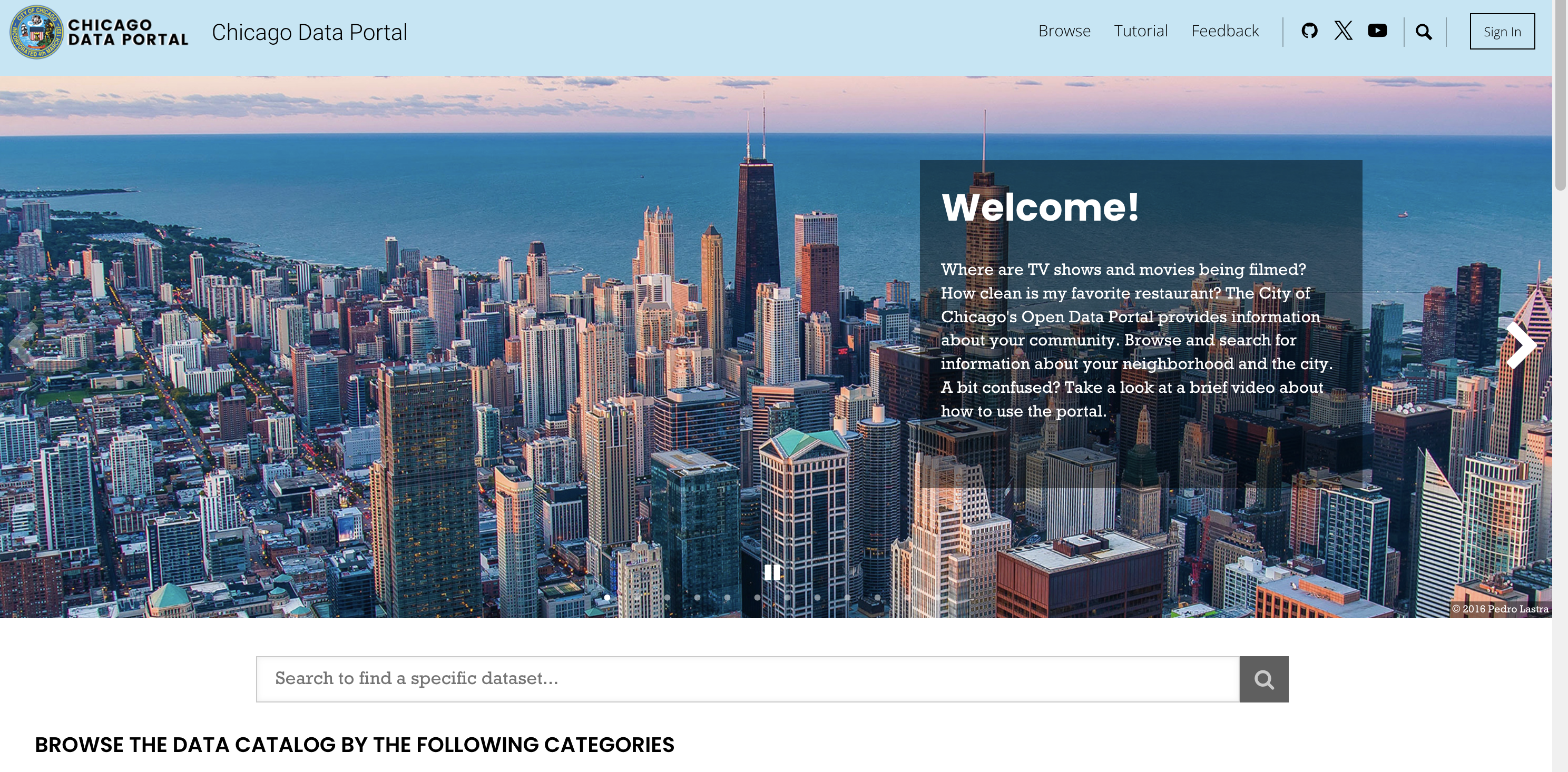 Chicago Data Portal screenshot