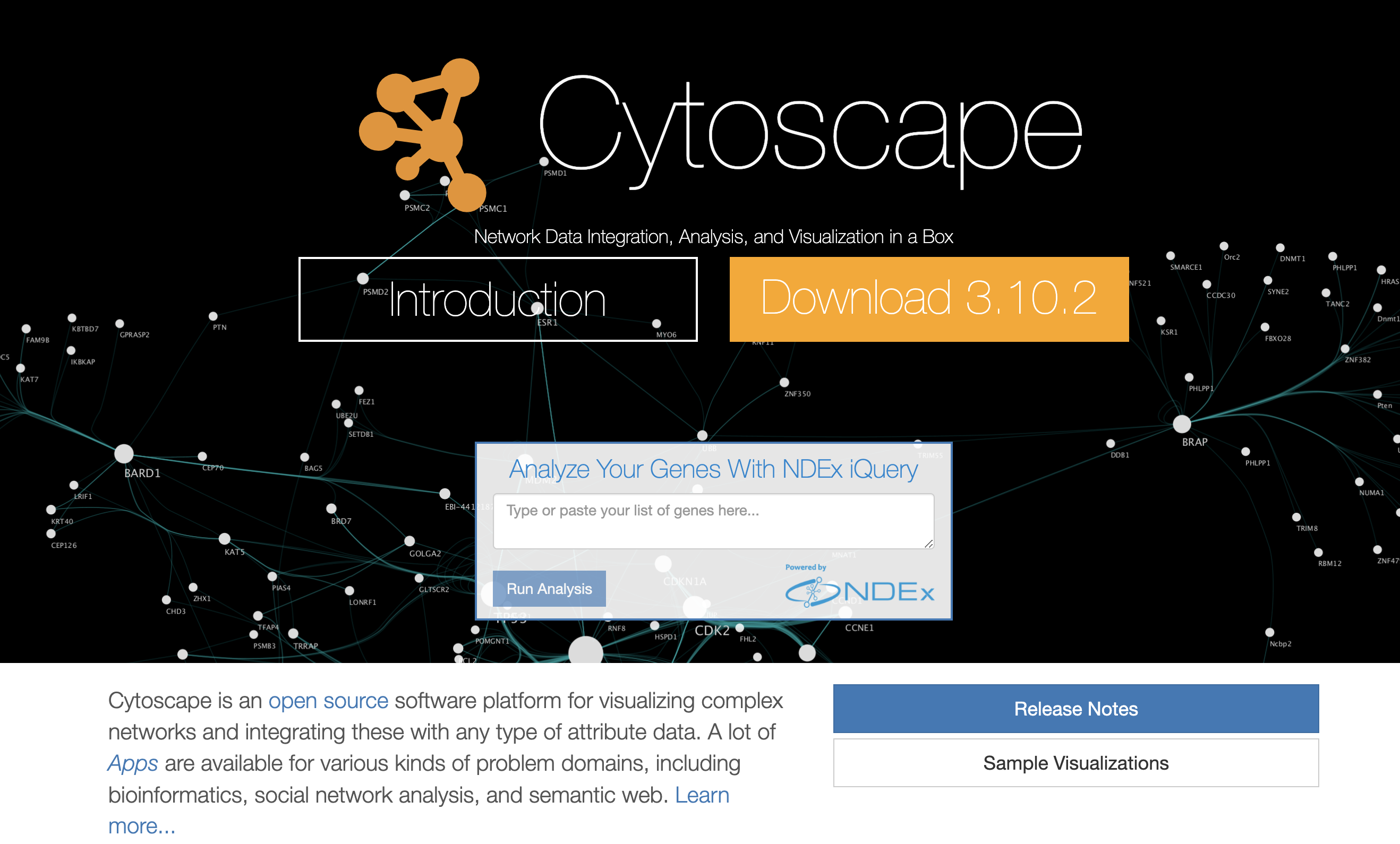 CytoScape screenshot