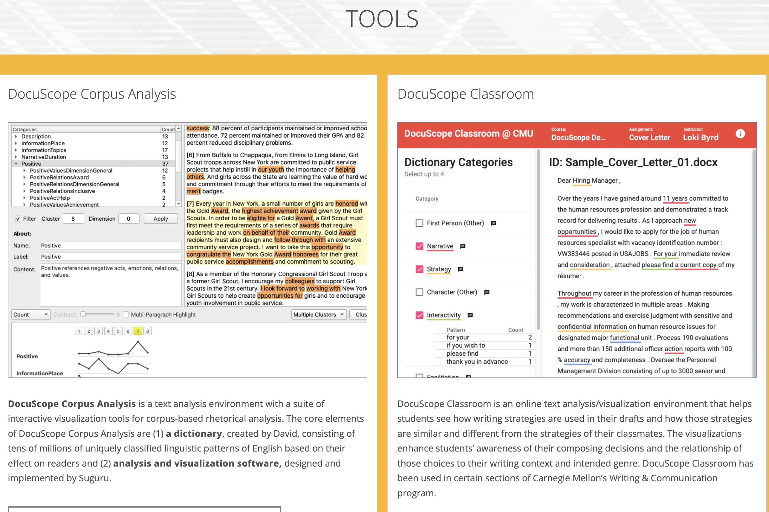 DocuScope screenshot
