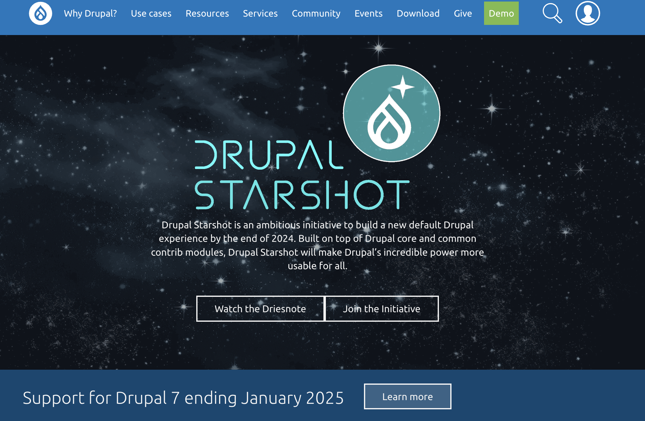 Drupal screenshot