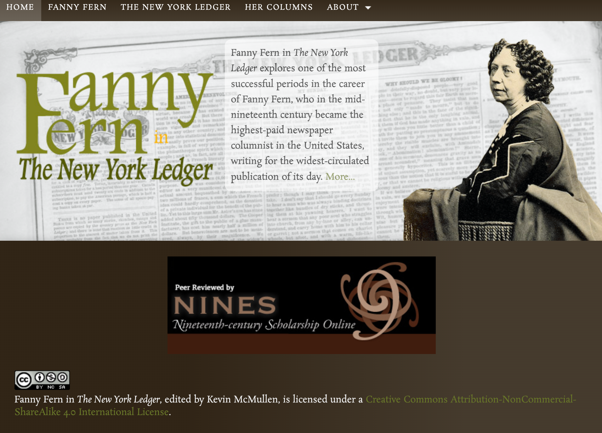 Fanny Fern Archive screenshot