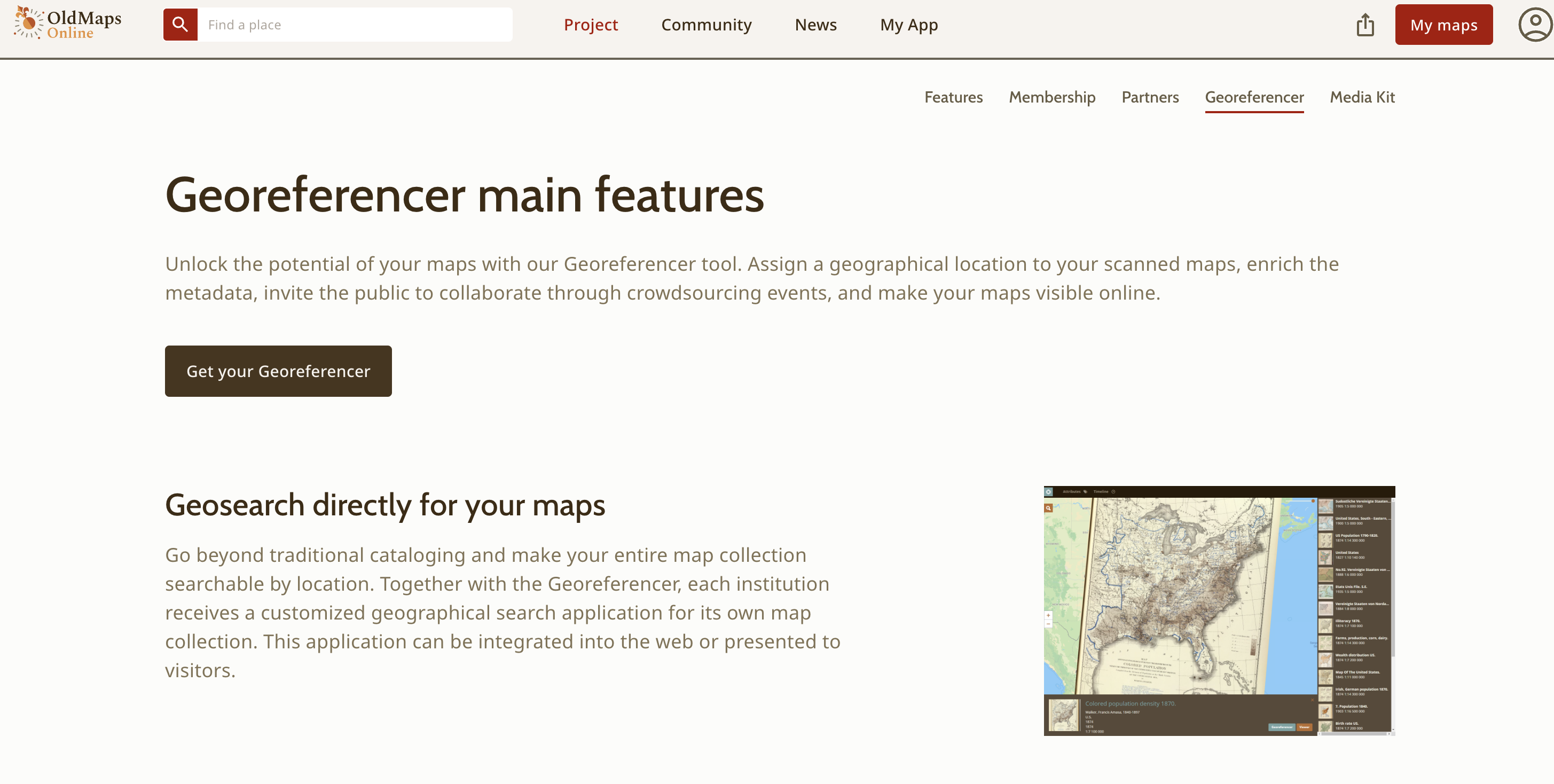 Georeferencer screenshot