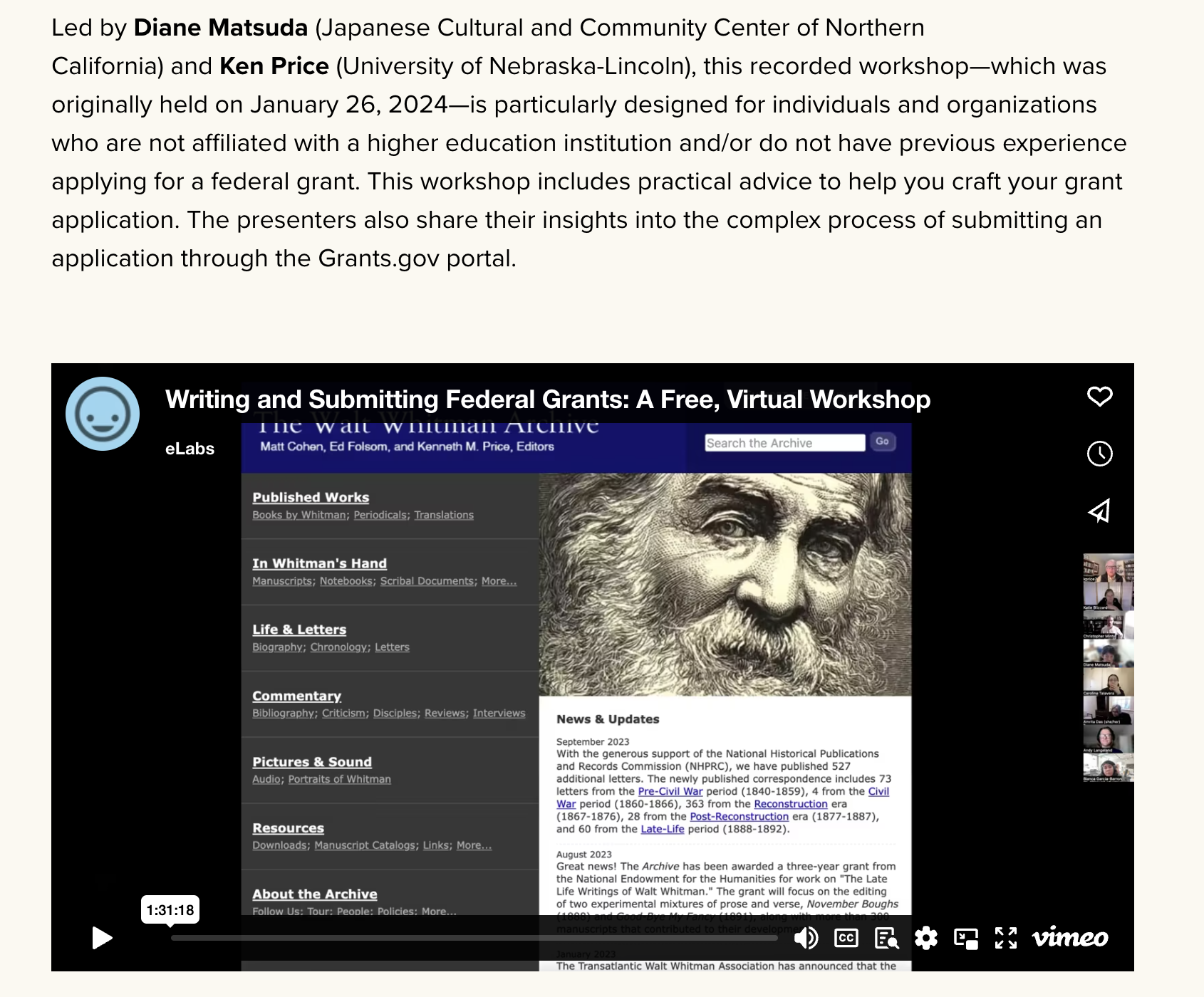 How to Write and Submit Federal Grant Applications screenshot