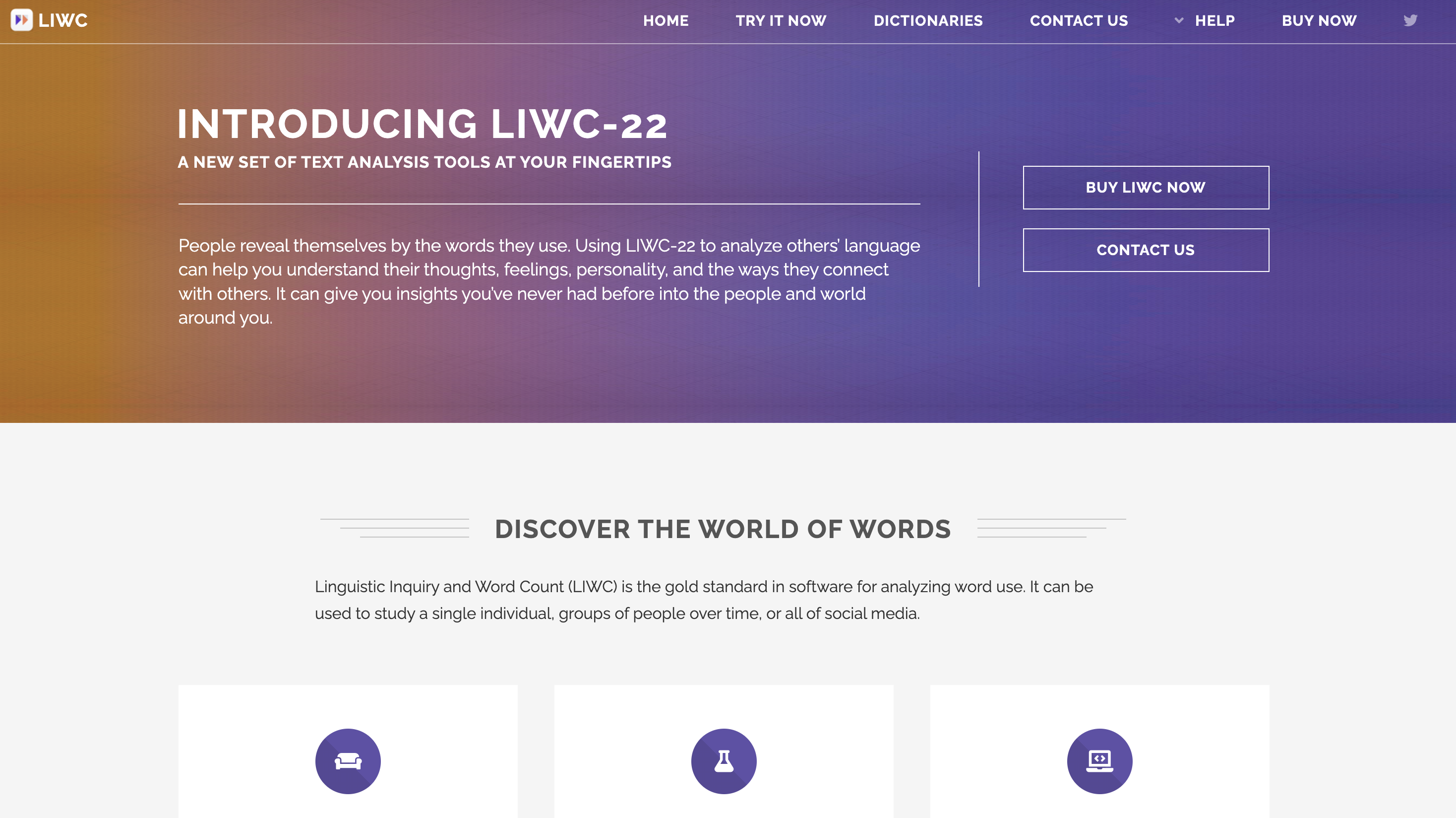 LIWC screenshot