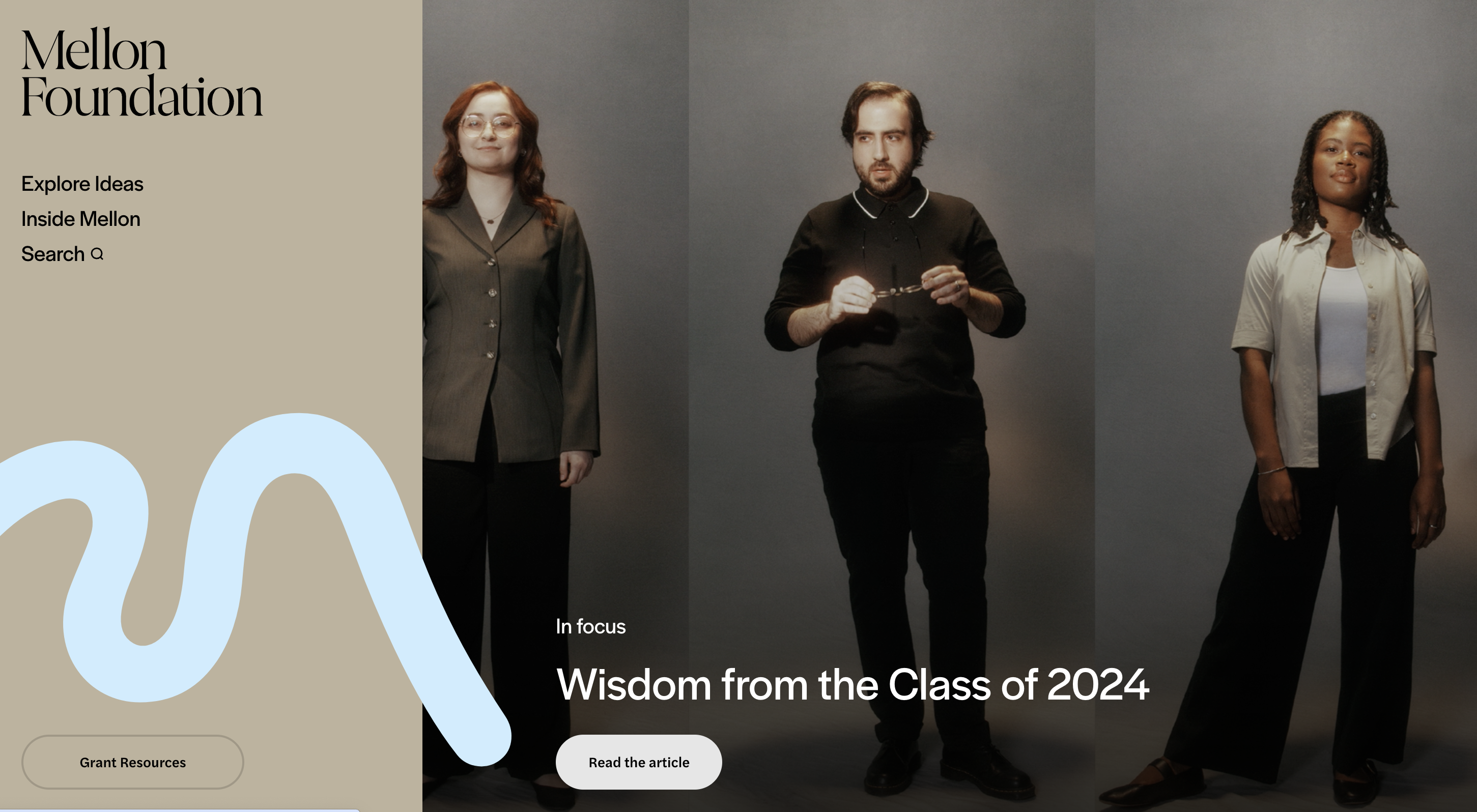 Mellon Foundation screenshot