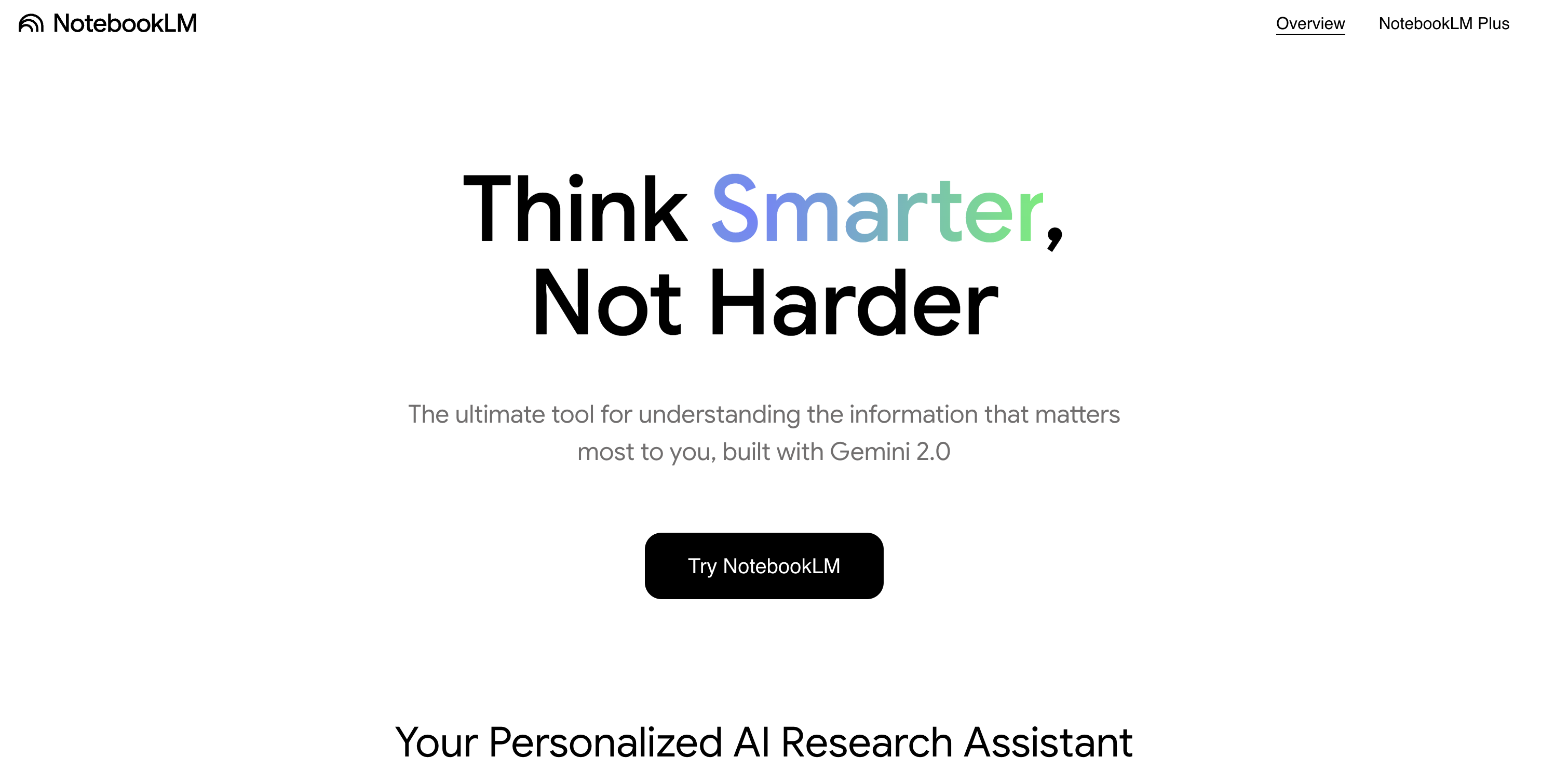 NoteBookLM screenshot