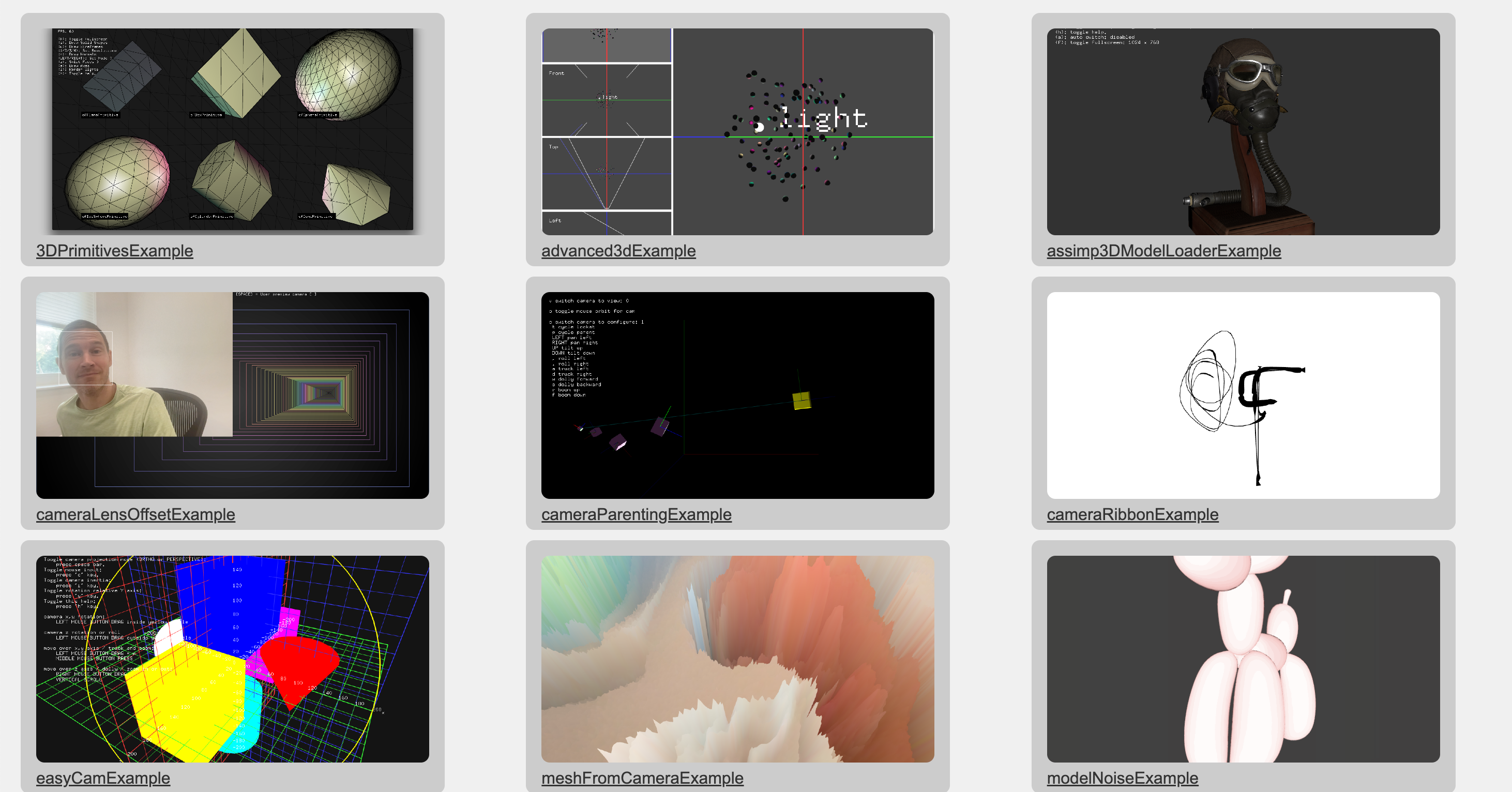 Open Frameworks screenshot