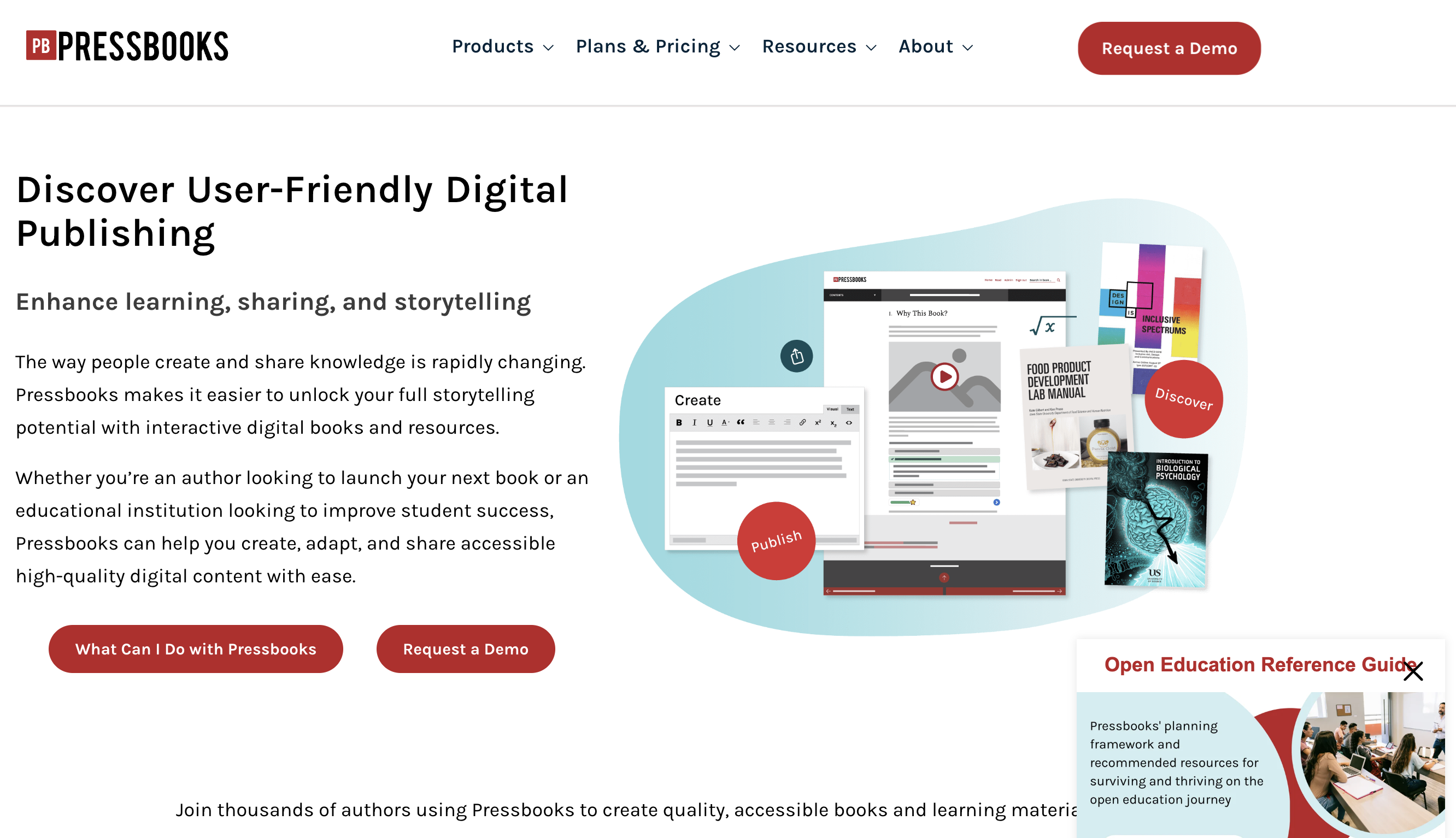 Pressbooks screenshot