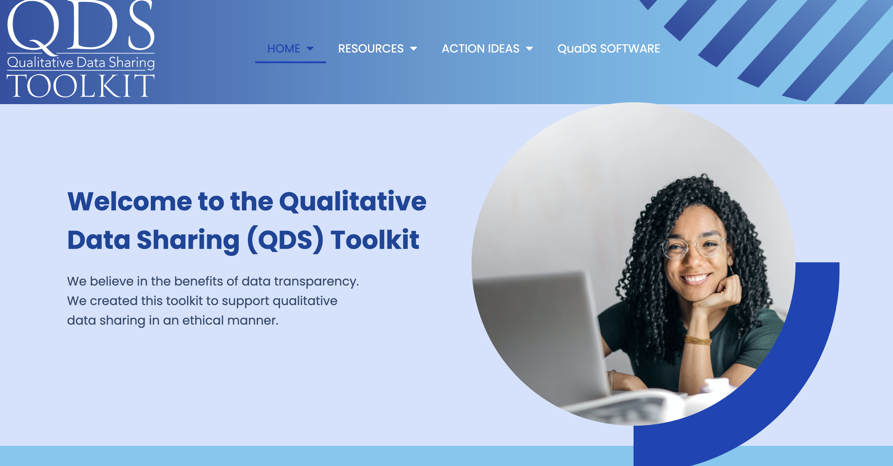 Qualitative Data Sharing Tool Kit screenshot