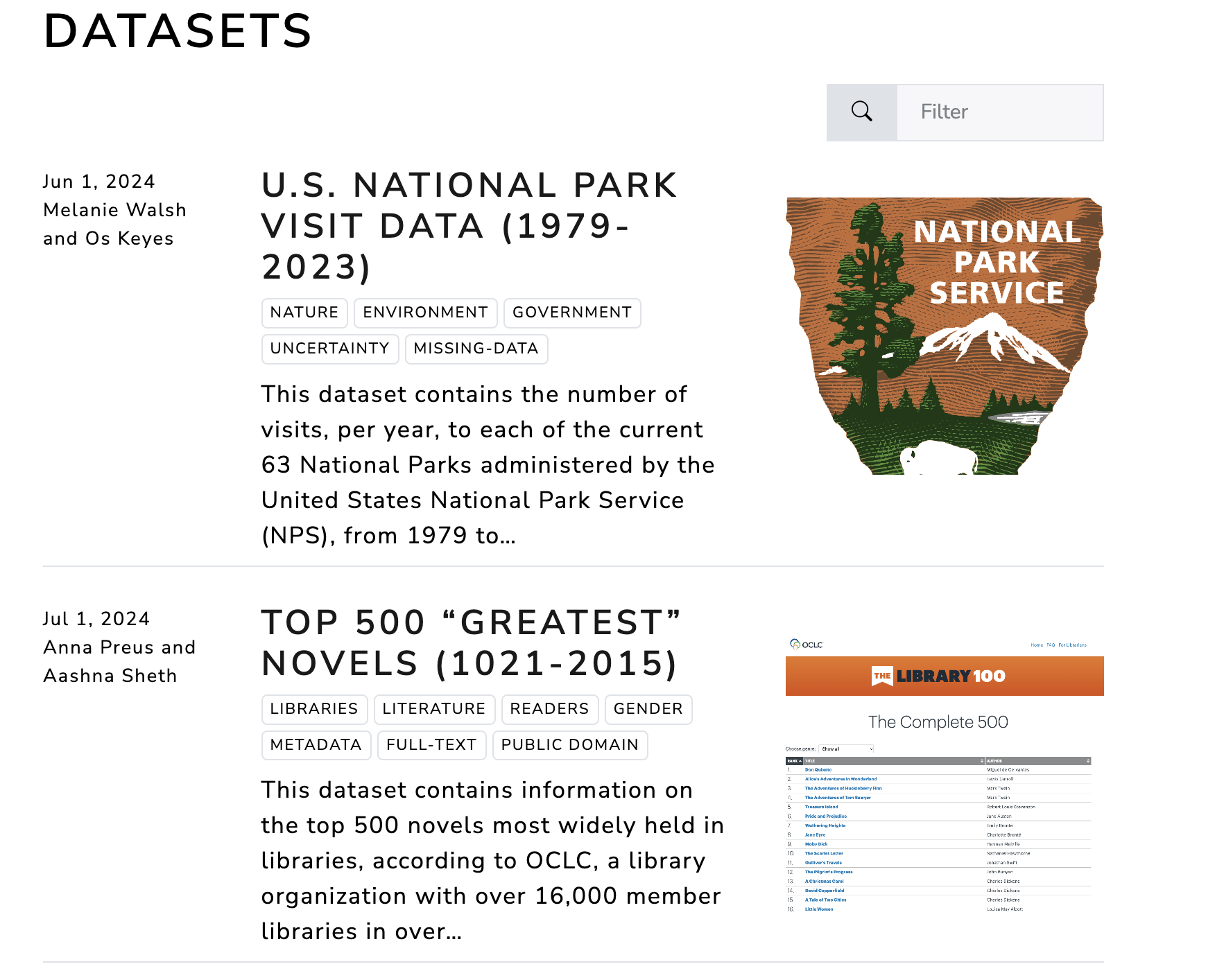 Responsible Datasets in Context screenshot
