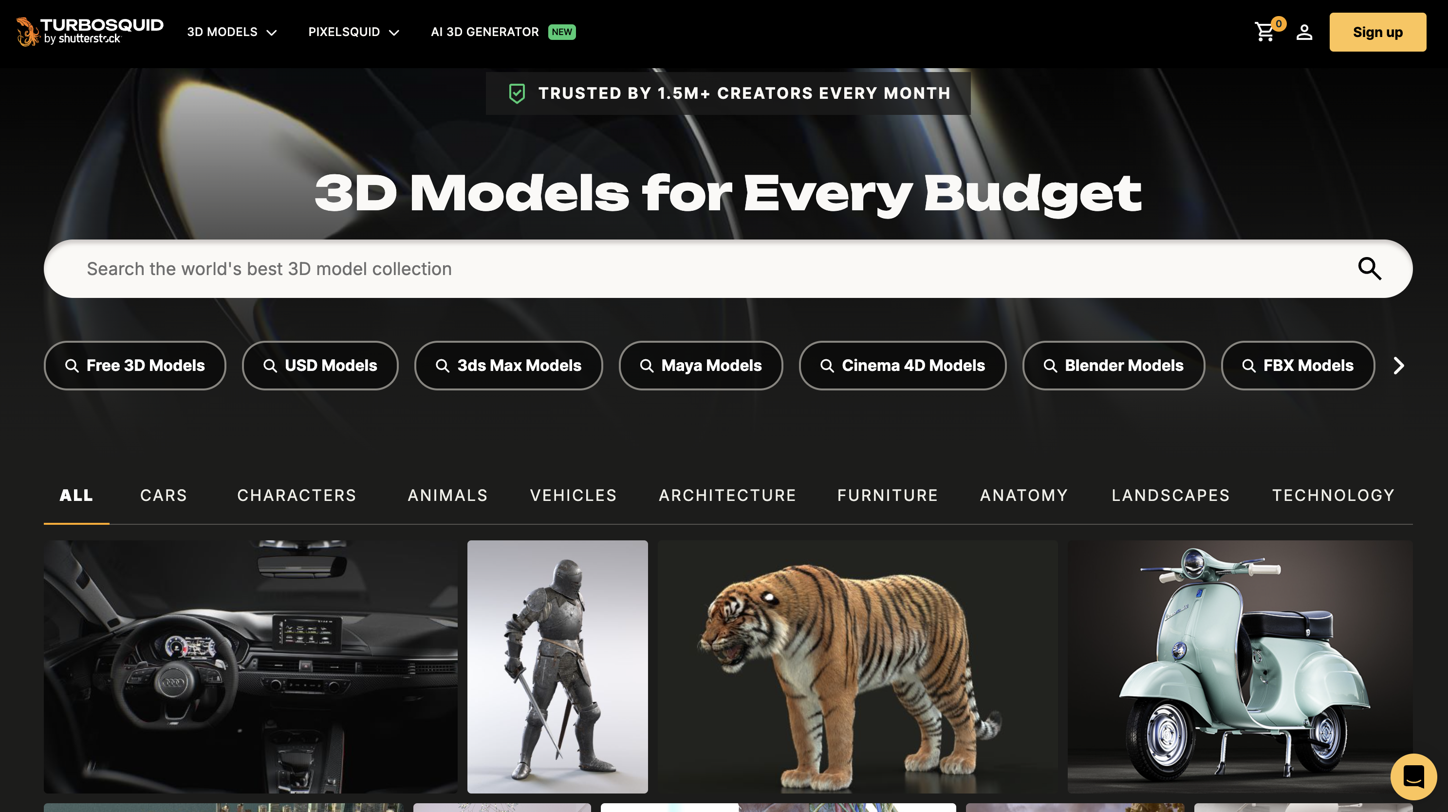 Turbo Squid screenshot