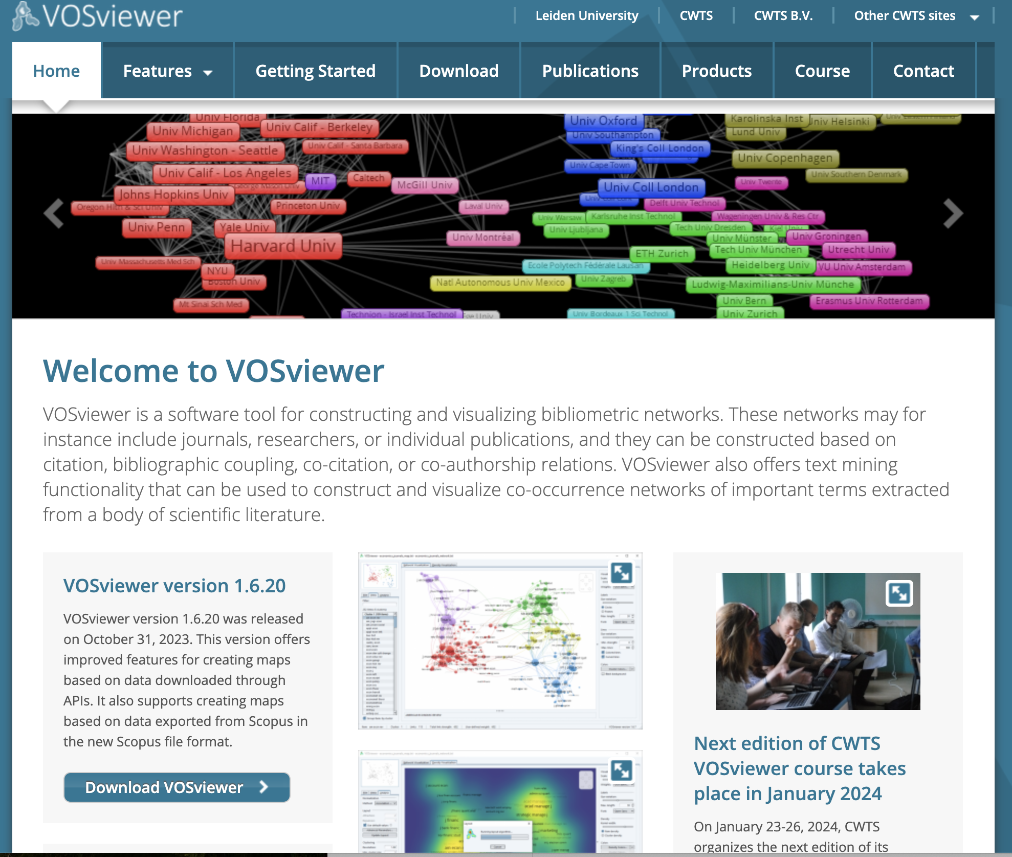 VosViewer screenshot