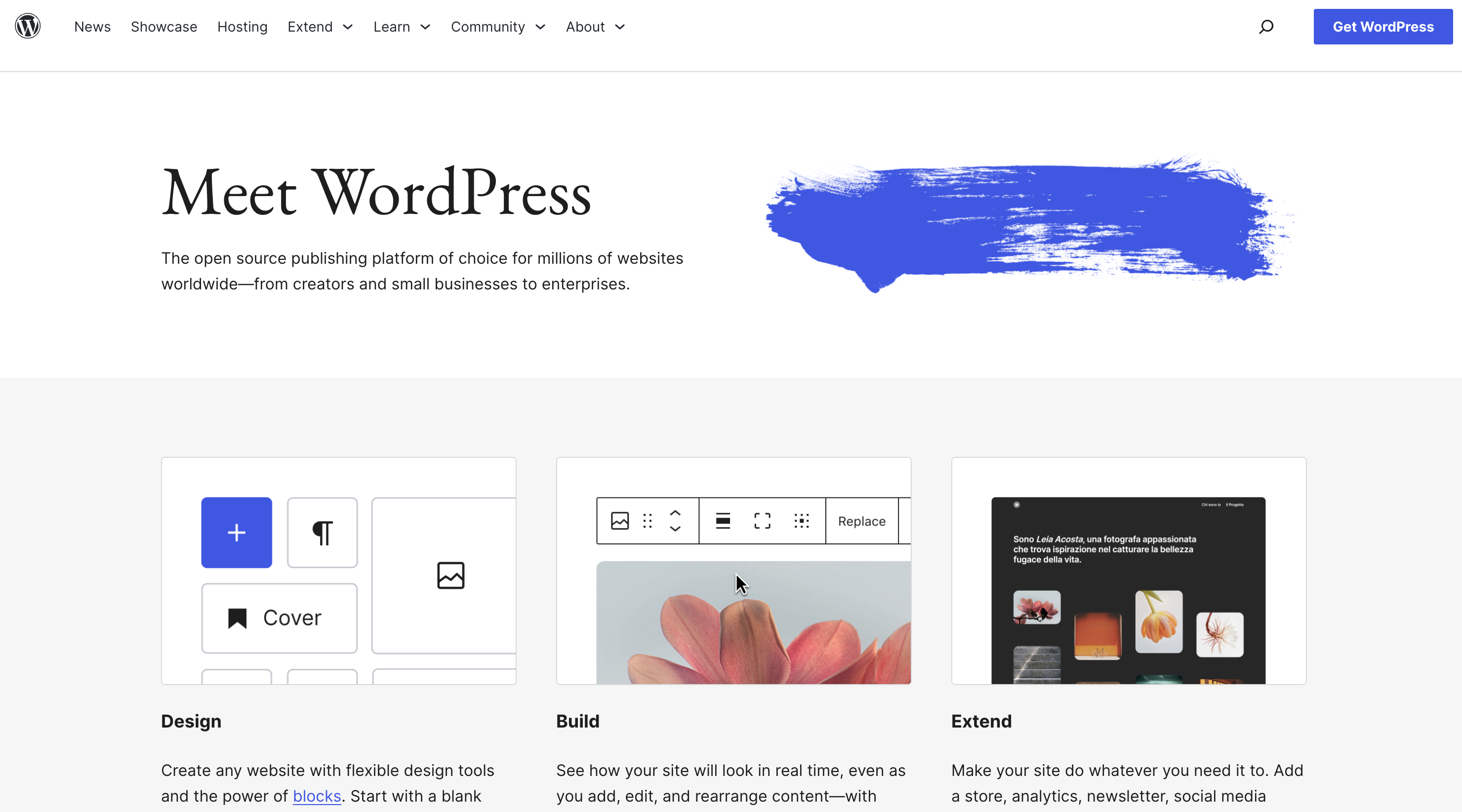 WordPress screenshot